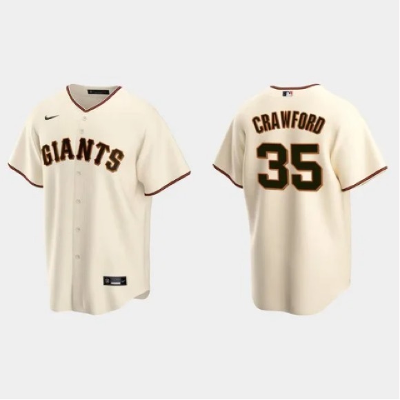 San Francisco Giants Brandon Crawford Cream Jersey